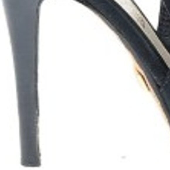 L.A.M.B by Gwen Stefani Black Peep Toe Slingback Pumps - Picture 4 of 4
